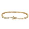 Image 2 : 9.25 ctw Diamond Tennis Bracelet - 14KT Yellow Gold
