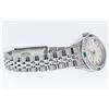 Image 4 : Rolex Stainless Steel Quickset Silver Index Diamond And Emerald Date Watch 26MM