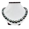 Image 1 : Pearl and Diamond Necklace - 14KT White Gold