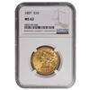 Image 1 : 1897 $10 Liberty Head Eagle Gold Coin NGC MS62