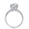 Image 3 : Ladies Sparkling 3 Ct White Fire Moissanite Ring