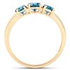 Image 2 : 14KT Yellow Gold 1.03ctw Blue Diamond Ring