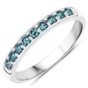 Image 1 : 14KT White Gold 0.36ctw Blue Diamond Ring