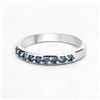 Image 4 : 14KT White Gold 0.36ctw Blue Diamond Ring