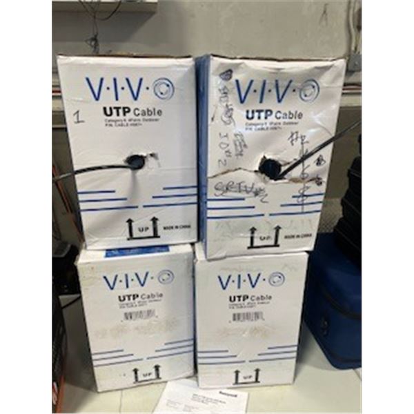 4 boxes of cable