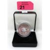 Image 1 : 1 Oz .9999 Silver 2011 Grizzly Bear Coin with Box 