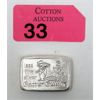 Image 1 : 2 Oz .999 Silver Beaver Bullion Bar 