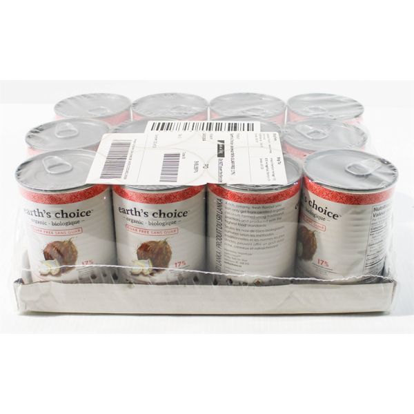 12 EARTH'S CHOICE COCONUT MILK 400ML PER CAN