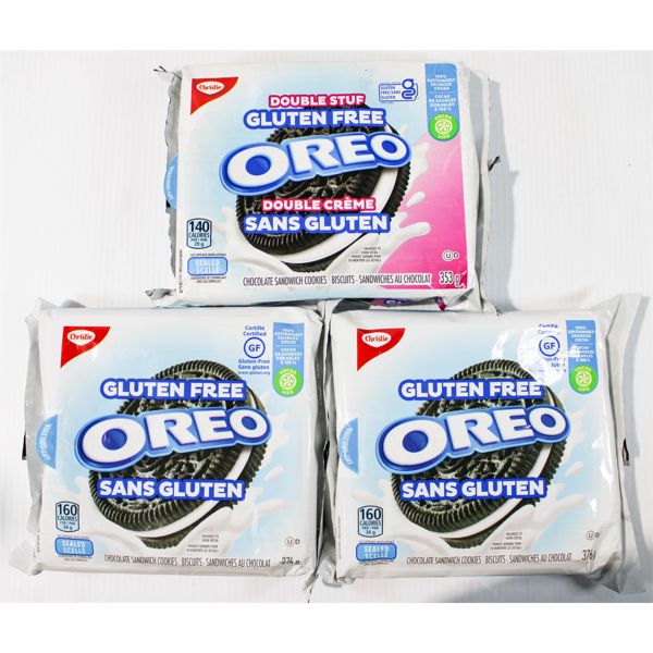 3 OREO DOUBLE STUF GLUTEN FREE COOKIES