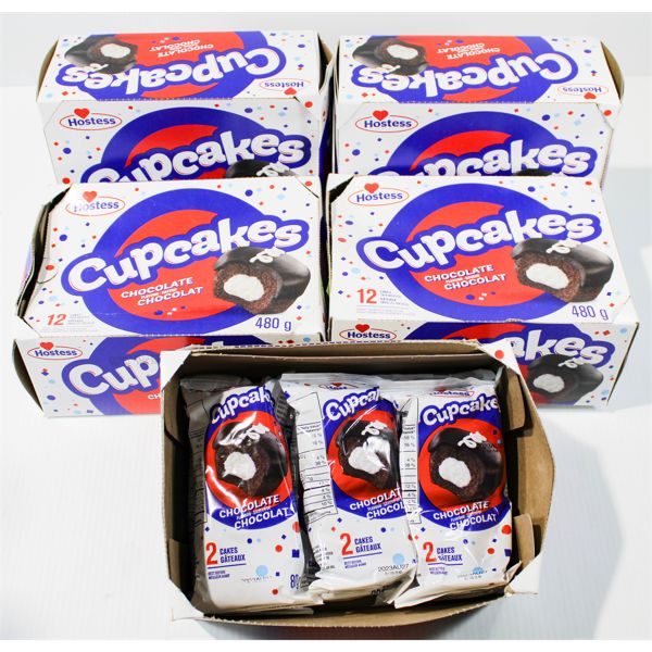 5 HOSTESS CUPCAKE CHOC. 12/BOX