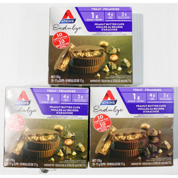 3 PEANUT BUTTER CUPS  10/BOX