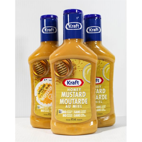 KRAFT HONEY MUSTARD DRESSING 3X475ML