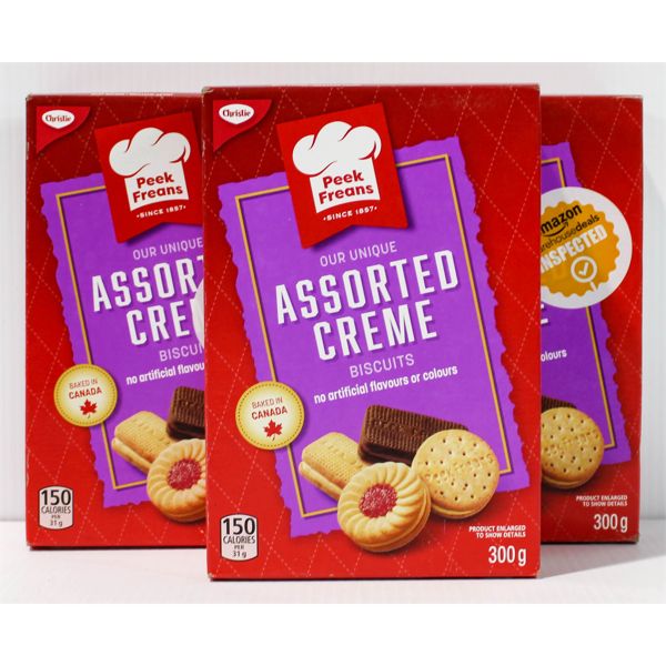 3 BXS ASST CREAM BISCUITS