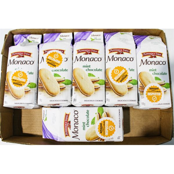 6 PKS MONACO CHOC MINT COOKIES 