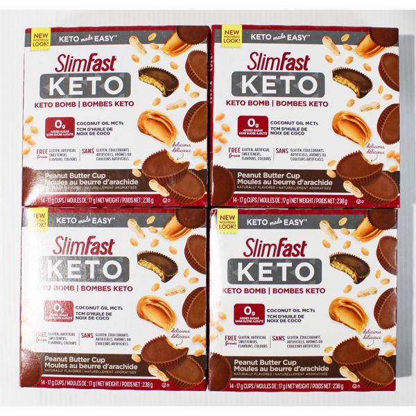 4K SLIMFAST KETO KETO BOMB PEANUT BUTTER CUPS