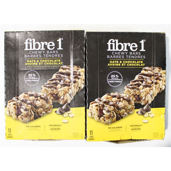 2 BXS FIBRE1 CHEWY BARS OATS 