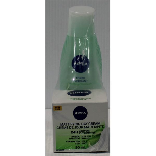 NIVEA COMBO MATTIFYING DAY CREAM / TONER