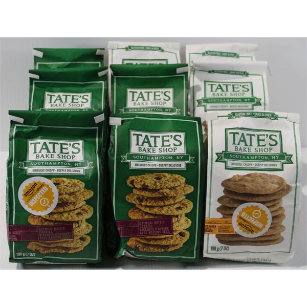 9 PKS TATES BAKE SHOP COOKIES OATMEAL RAISIN & GINGER