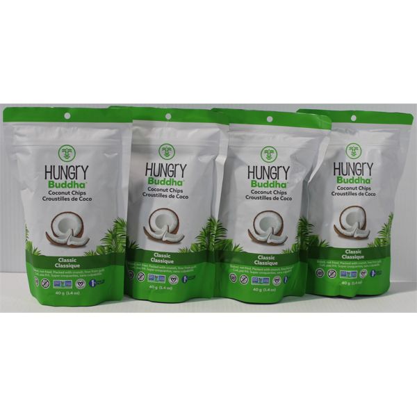 4PKS HUNGRY BUDDHA COCONUT CHIPS 