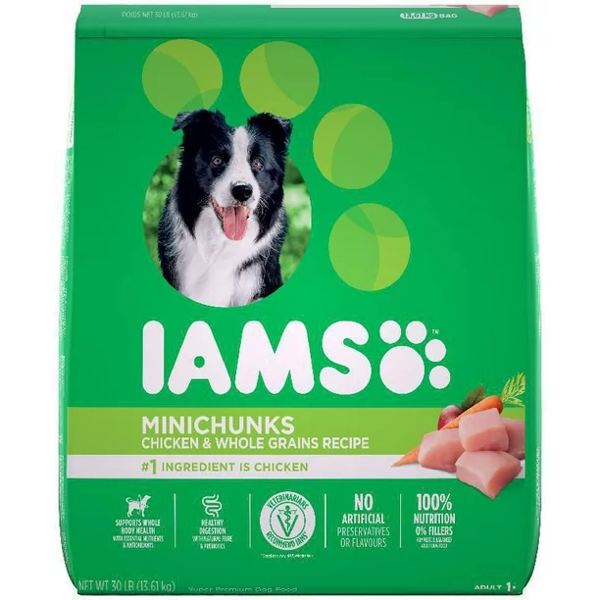 13.6 kg Iams Proactive Mini Chunks Chicken Dog Food