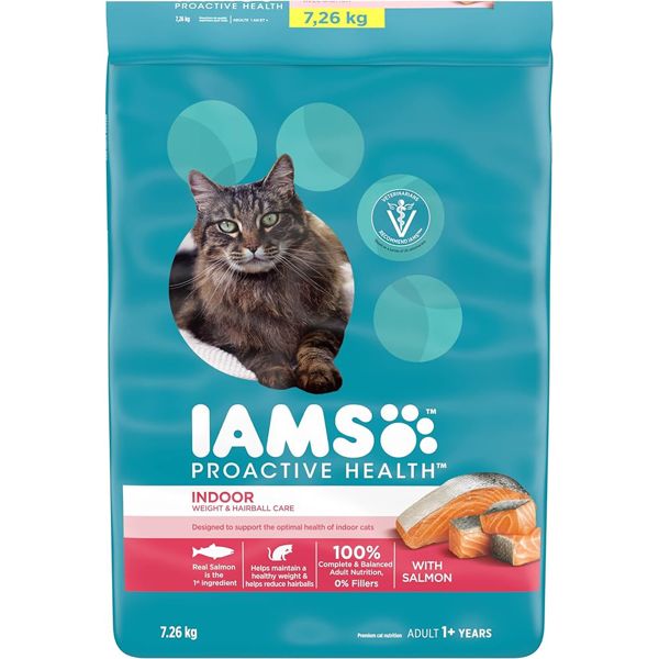 7.2 kg Iams Proactive Health Indoor Weight & Hairball Care Cat Food