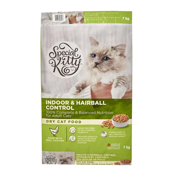 7 kg Special Kitty Indoor & Hairball Control Cat Food