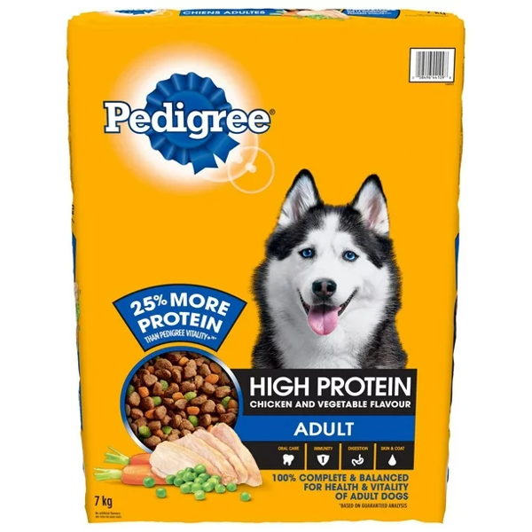 7 kg Pedigree High Protein Chicken & Veg Adult Dog Food