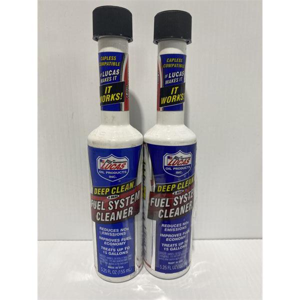 2 LUCAS OIL DEEP CLEAN FUEL SYSTEM CLEANER 155ML 