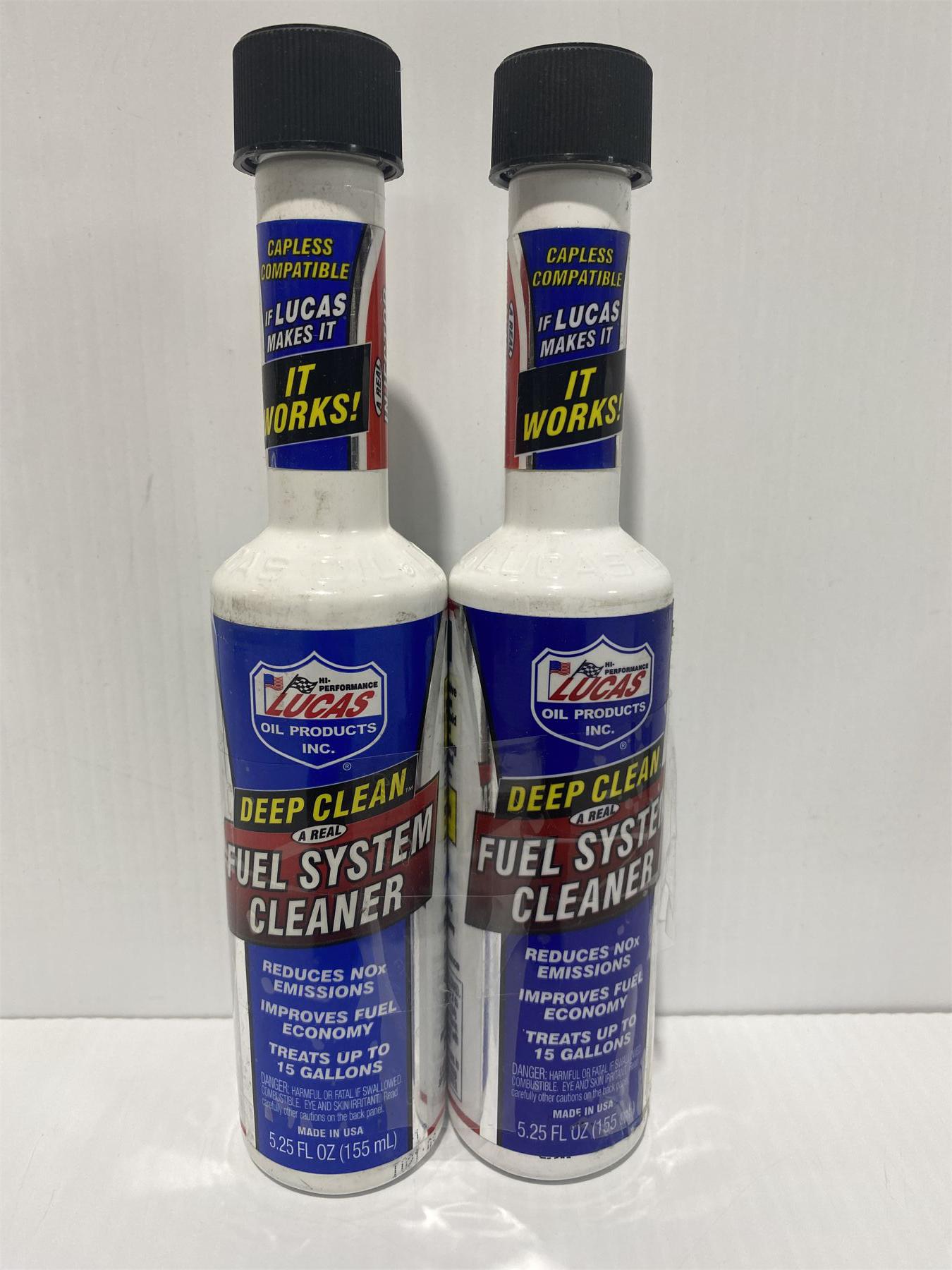 2 LUCAS OIL DEEP CLEAN FUEL SYSTEM CLEANER 155ML