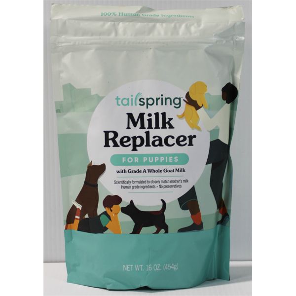 16 OZ MILK REPLACER FOR PUPPIES GRADE A WHOLE GOAT MILK FORMULA TO MATCH MOTHER'S MILK