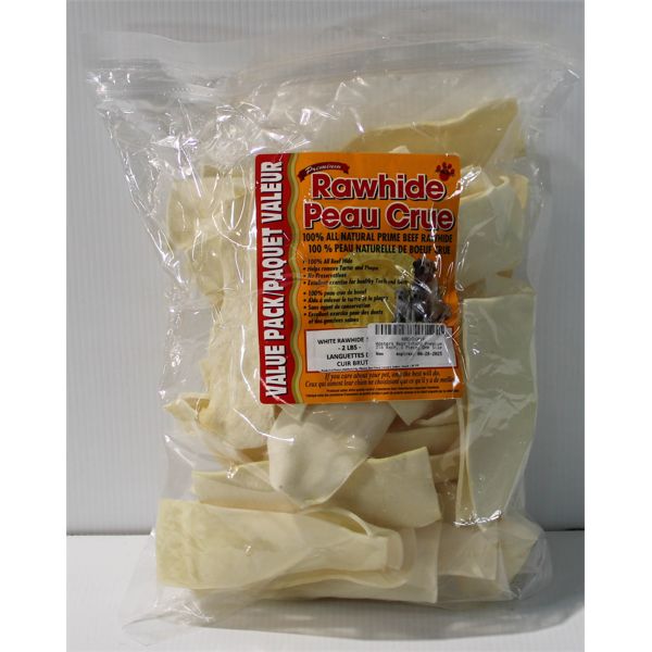 2 LBS PREMIUM RAWHIDE ALL NATURAL PRIME BEEF