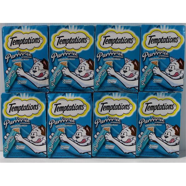 8 BOXES TEMPTATIONS CREAMY PURRRREE W/ TUNA