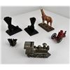 Image 2 : Group of Cast Iron Toys Banks and Figures