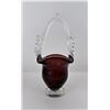 Image 2 : Mosser Amethyst Glass Handled Basket