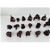 Image 2 : Collection of Miniature Chinese Resin Elephants