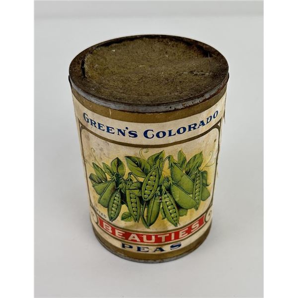 Greens Colorado Beauty Peas Tin Can