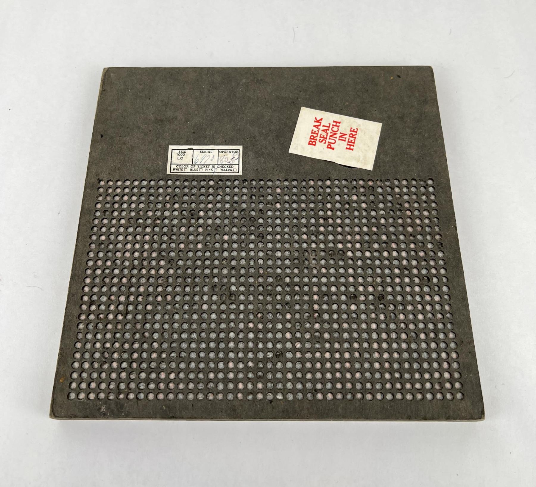 Antique Montana Cigarette Punch Board 1 Cent