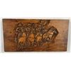 Image 1 : 7th Cavalry Carved and Signed Wood Relief Panel