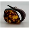 Image 2 : Sterling Silver Baltic Amber Ring