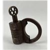 Image 1 : Primitive Iron Screw Style Padlock with Key