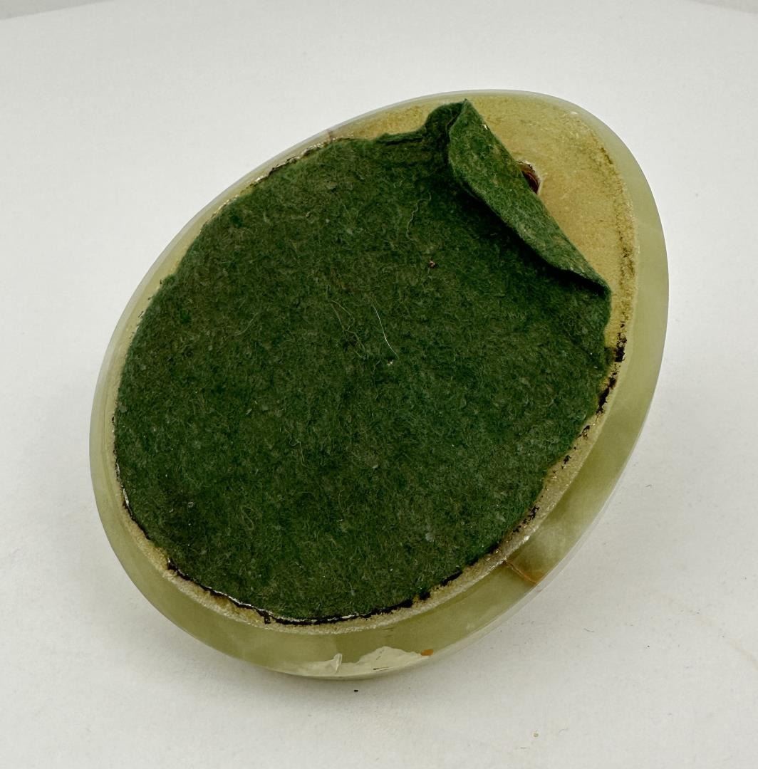 Art Nouveau Alabaster Paperweight Ashtray