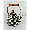 Image 1 : Mackenzie Childs Enamel Courtly Check Teapot