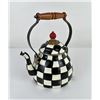 Image 2 : Mackenzie Childs Enamel Courtly Check Teapot