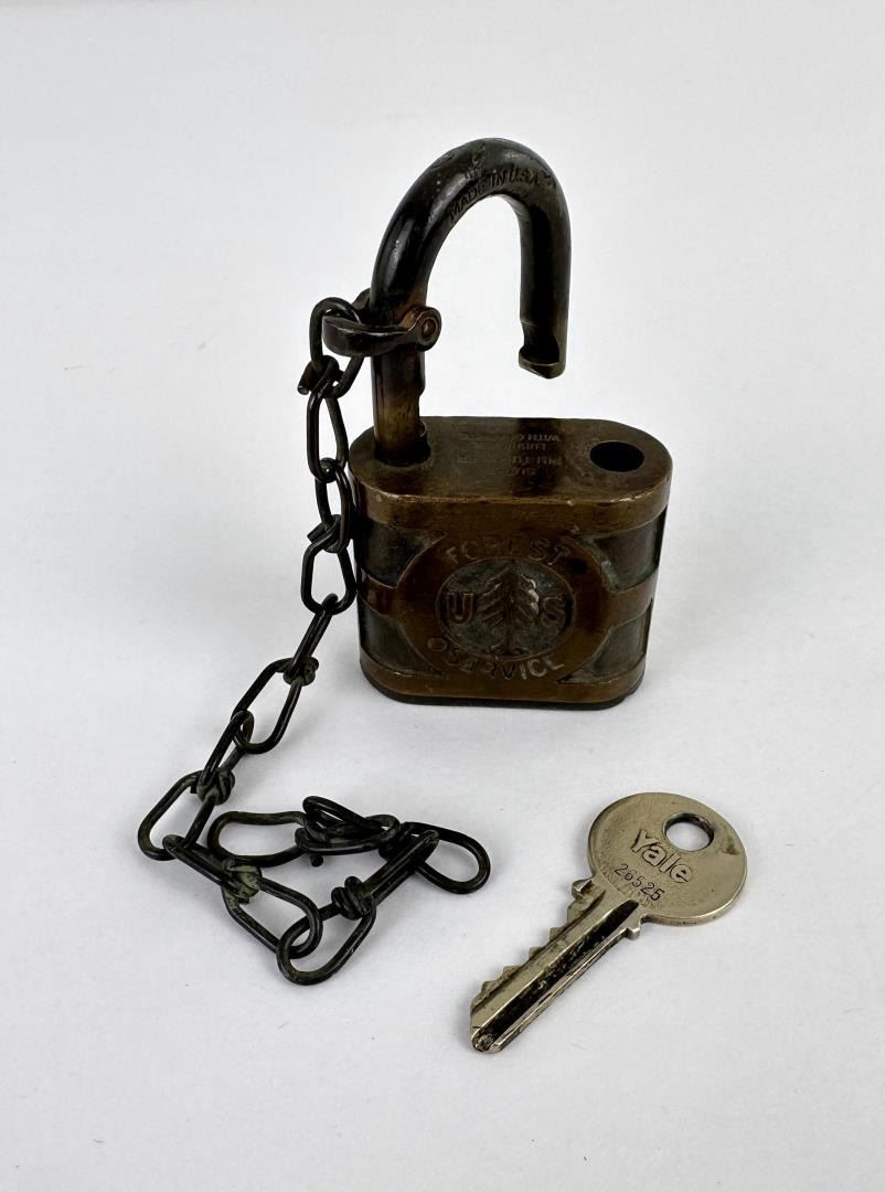 Usfs Lock Key USFS US Forest Service Tree Pattern Lock Padlock