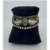 Image 1 : Running Bear Navajo Sterling Turquoise Bracelet