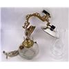 Image 2 : Antique Oil Lamp with Wall Bracket & Reflector