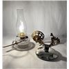 Image 2 : Antique Oil Lamp with Wall Bracket & Reflector