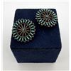 Image 1 : Steven Apachito Navajo Sterling Petit Point Pins