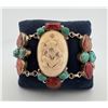 Image 2 : Starborn Sterling Turquoise Ruby Frog Bracelet