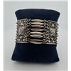 Image 1 : Mexico Silver Wide 8 Strand Link Bracelet